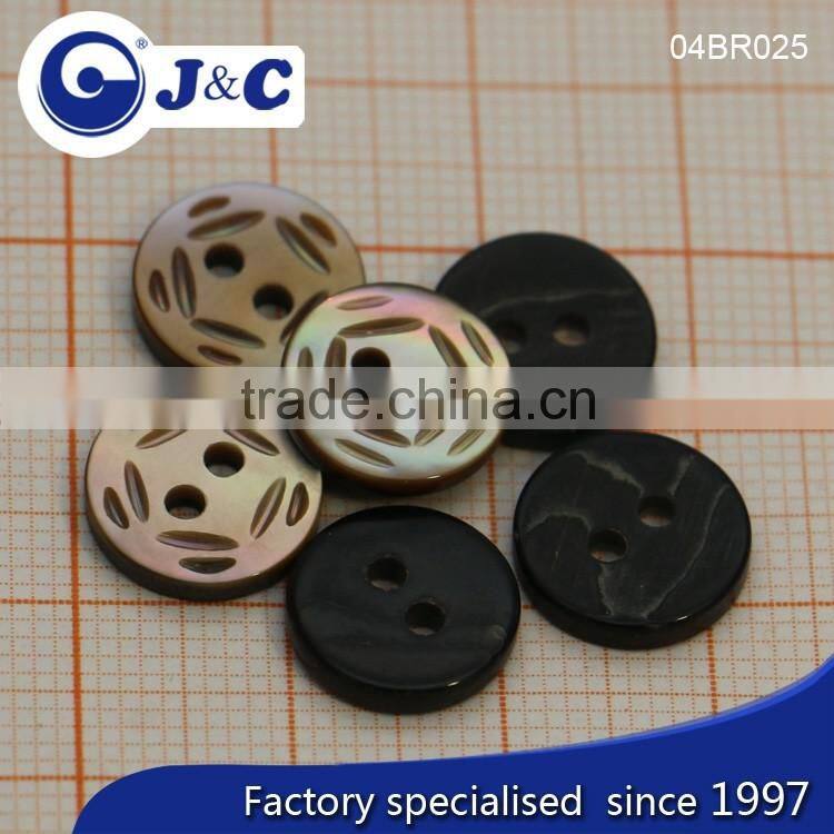 J&C Brown MOP shell buttons,pearl shell buttons for fashion shirt.BR024, BR025