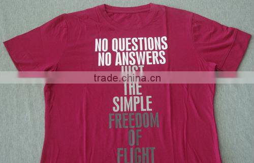 unisex custom printing combed cotton t shirt/100 combed cotton t shirts/combed cotton t shirt