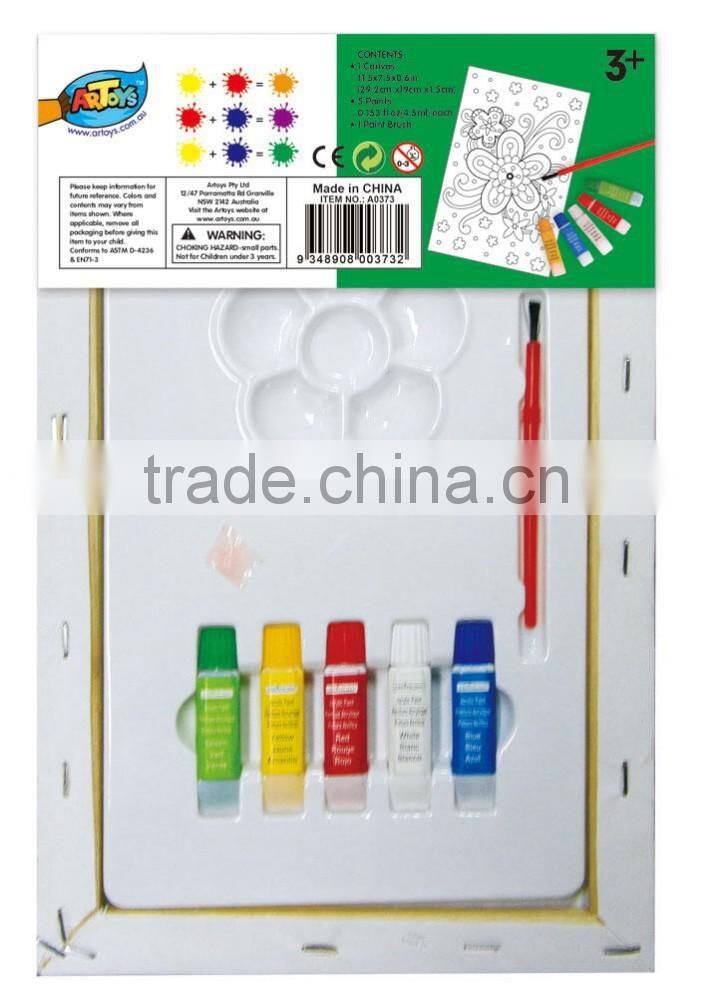 Children selling DIY painting tools, safe, fun
