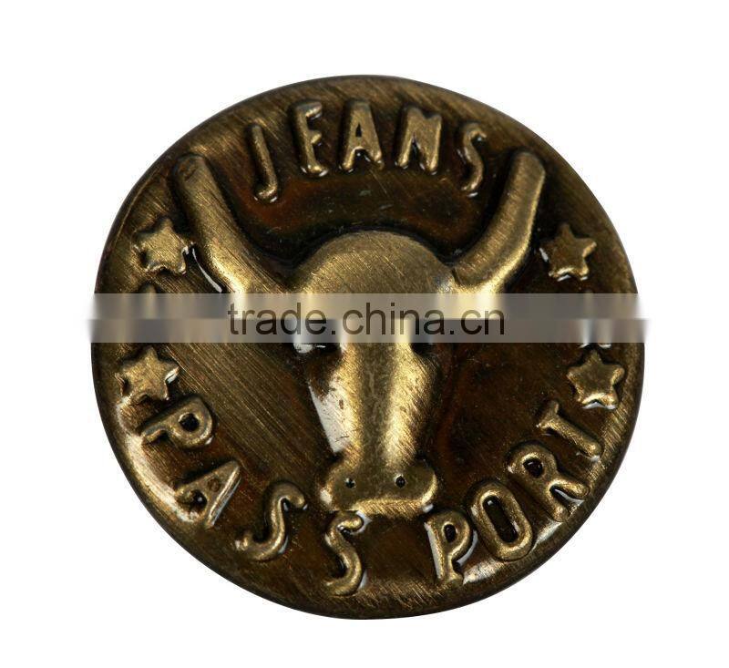 metal jeans button