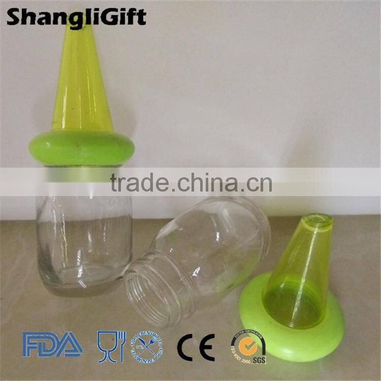 50ml 90ml clear food grade glass spice jar sauce bottle oil bottle with lid