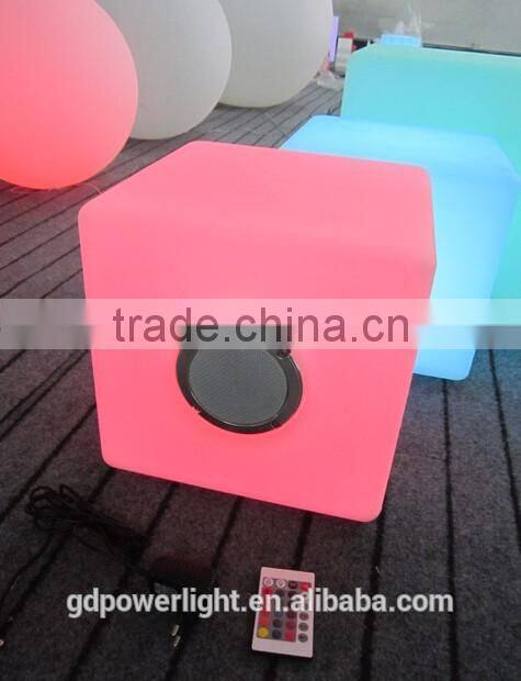 LED cube with bluetooth speaker stereo and remote control 4343B5