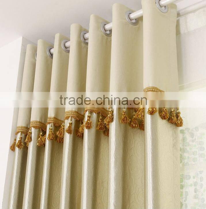 New style Embossed Blackout Curtains for Living room fabric window curtain