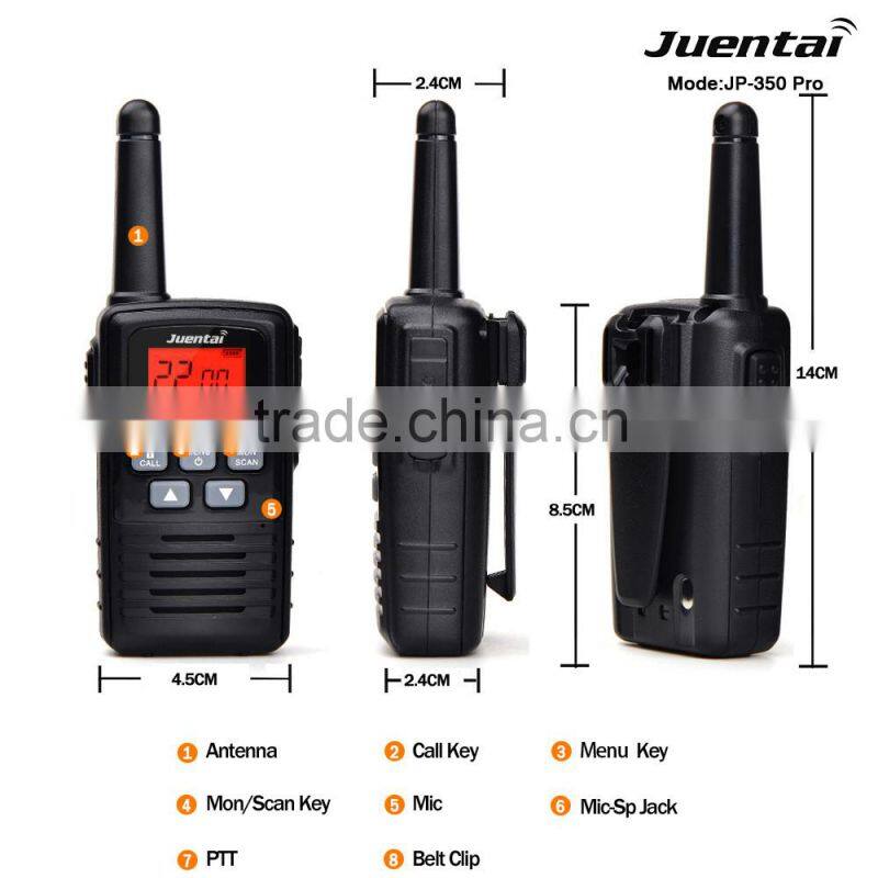 Juentai Jp-350 Pro 25-Mile Range 22-channel UHF 400mhz-470mhz Handheld Transceiver