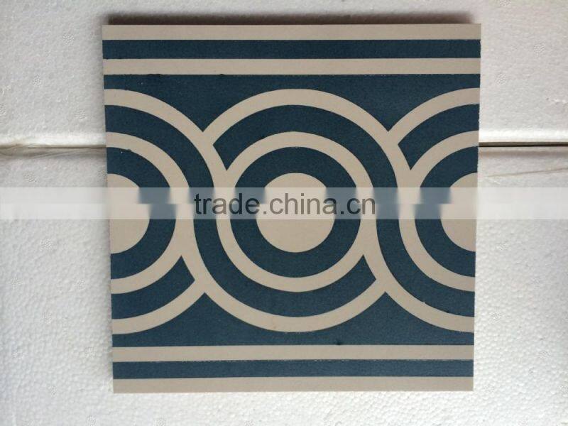 BATHROOM GLAZED CERAMIC vintage floor tiles