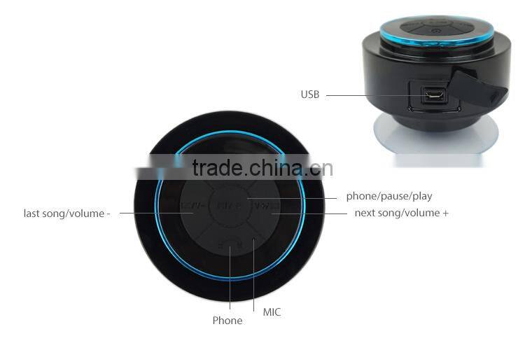 Bluetooth Shower Speaker SpeakStick With Lifetime Guarantee Rechargeable Waterproof and Portable With Mini USB Connection