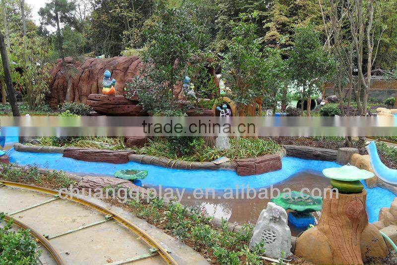 C&Q Amusement rides, cartoon design elephant train attractions children electrical toy train