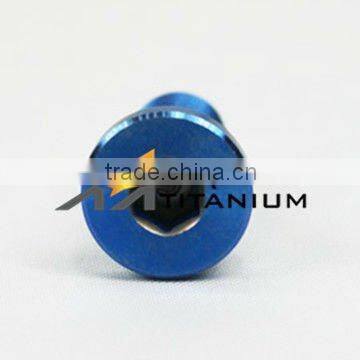 Gr5 Blue Anodized Titanium Bolt For Racing Car