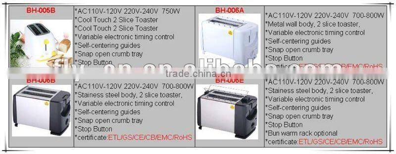 Toaster BH-001D GS/CE/RoHS