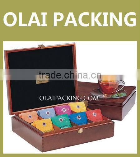 Unpainted Tea Gift Box,Wooden Tea Bag Case,Personalized Tea Bag Box
