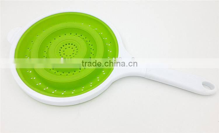 Foldbale silicone vegetable strainer
