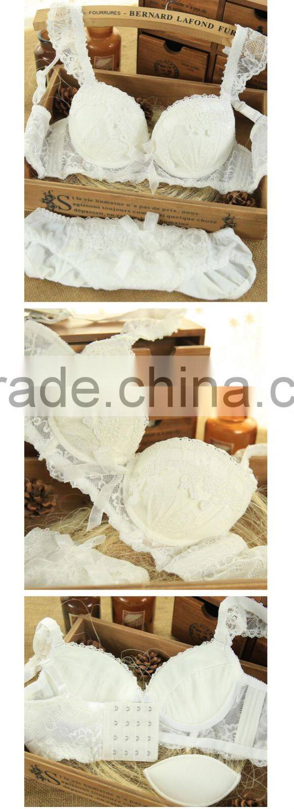 White Cotton Padding Ecology Bra Wholesale