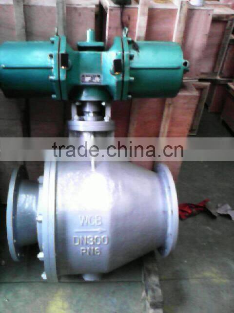 DN300GB Standard WCB AW actuatrs Pneumatic ball valve