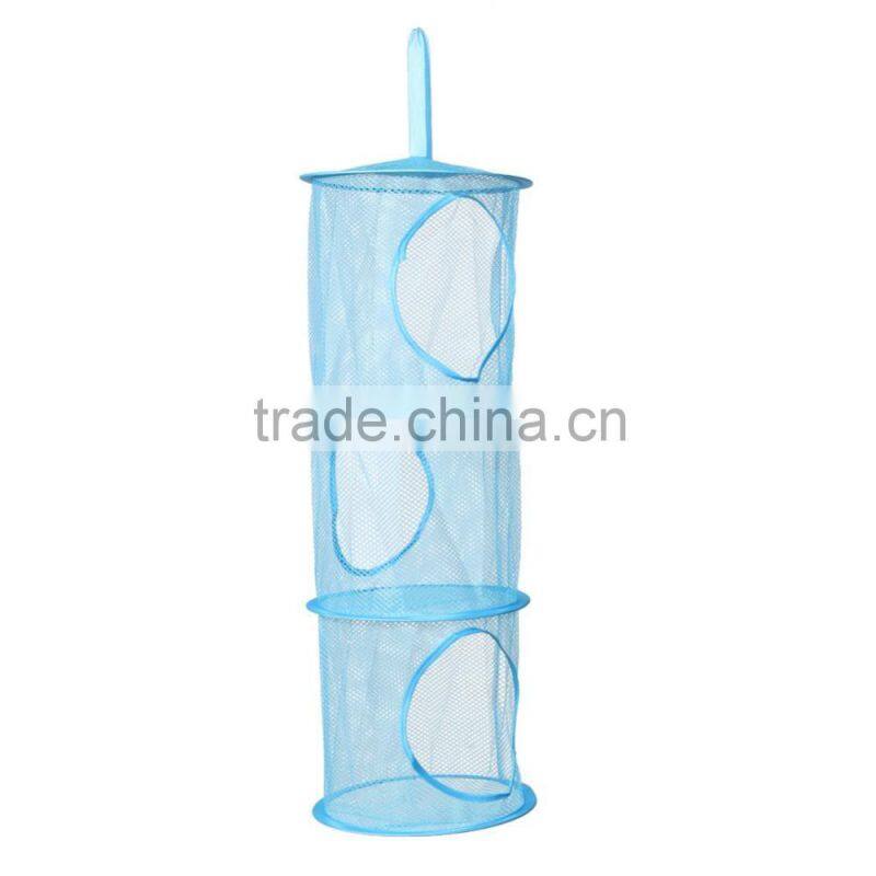 3 Shelf Layer Hanging Storage Basket Bags Net Kids Toy STuffed Plush Organizer Bag Bedroom Wall Door Closet