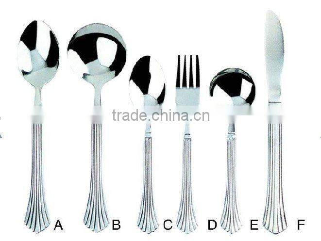 stainless steel hunting knife dessert fork A