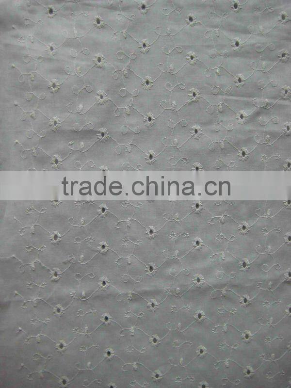 cotton voile embroidery fabric