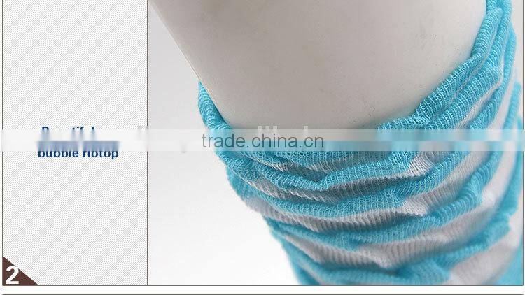 Fashion High Heel Bubble Ribtop Baby Girl Socks