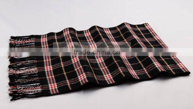 plaid man fashion cashmere scarf