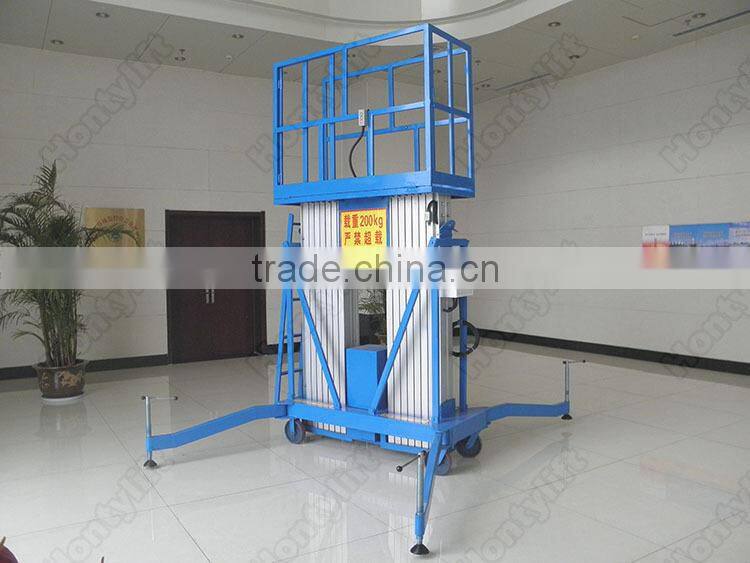 double aluminum electric platform lift electric motorcycle lift table