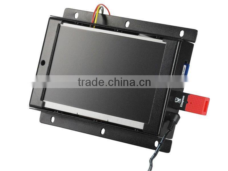 7 inch motion activated open frame video player, pos lcd advertising display