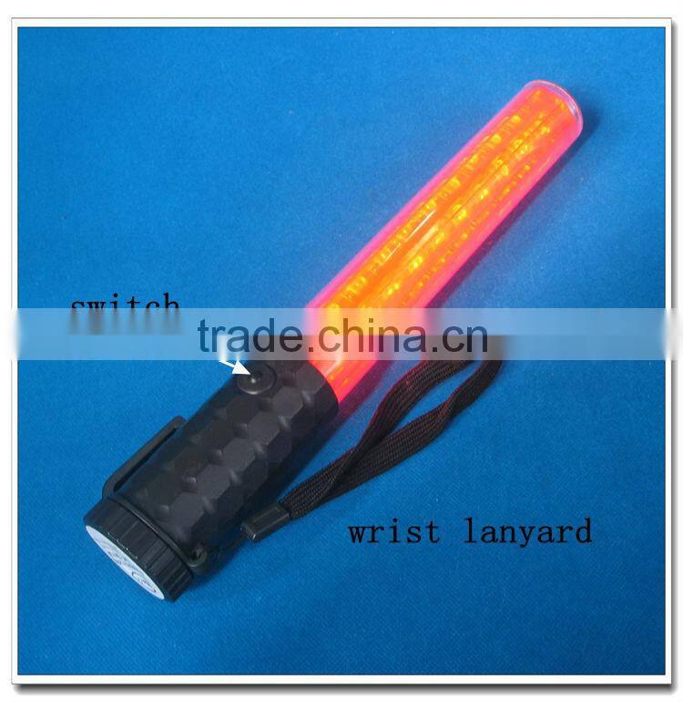 Battery led traffic control baton