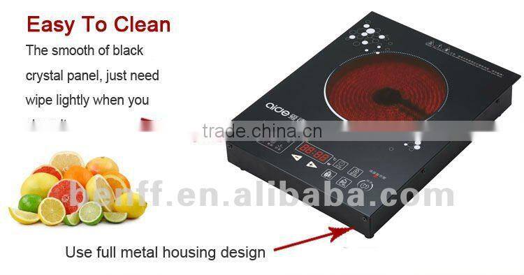 Metal housing high quality glass induction electric ceramic cooker