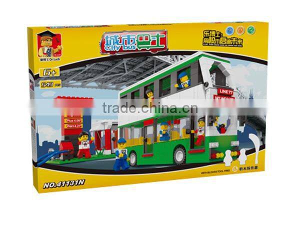 latest scale models CITY BUS BLOCK double decker