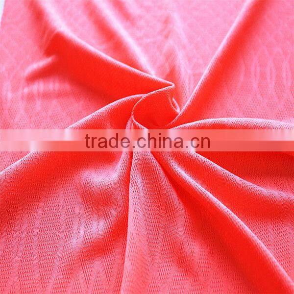 100%cooldry cool jacquard knitted mesh fabric