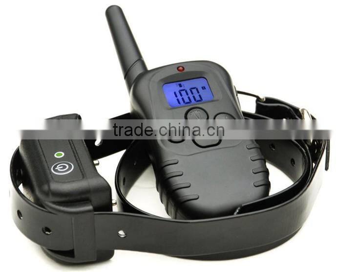 (2016) 300 Meters rangs LCD Waterproof Rechargeable Remote Dog Electronic Shock Training Collar for Dogs