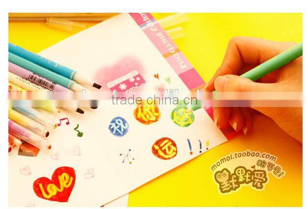 double heads color highlighter , fine and slim watercolor pen ,marker pen