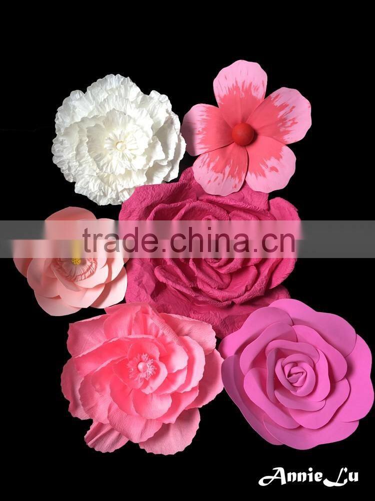 Elegant wedding decoration hanging paper rose flower