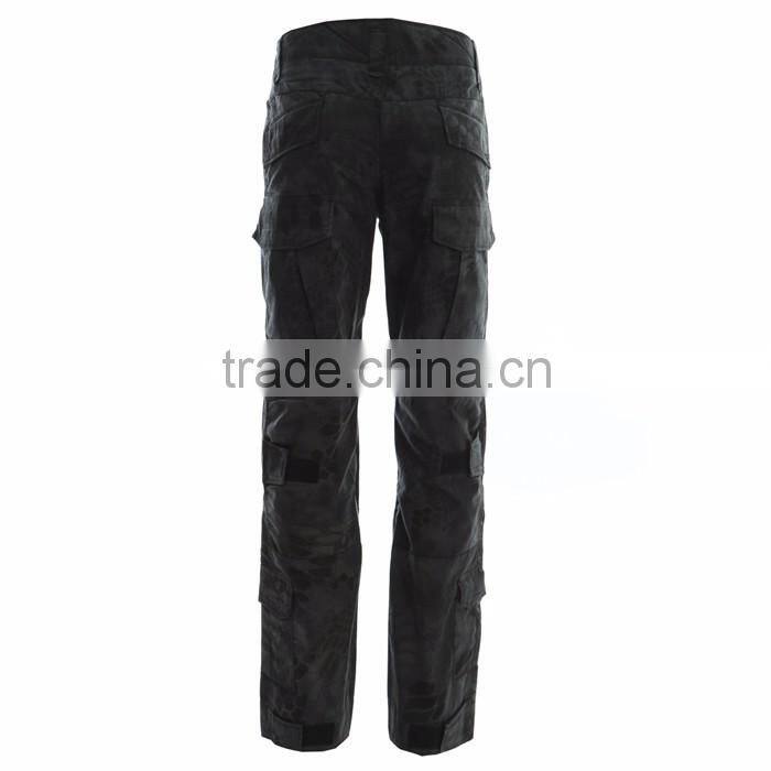 black python tactical suit in military uniform