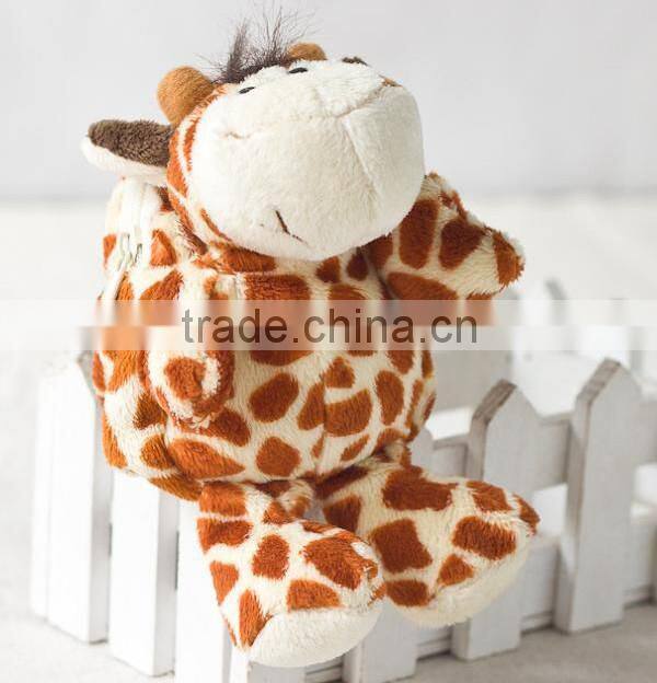 spotted deer shape plush coin purse /animal coin purse/custom plush cheap coin purse