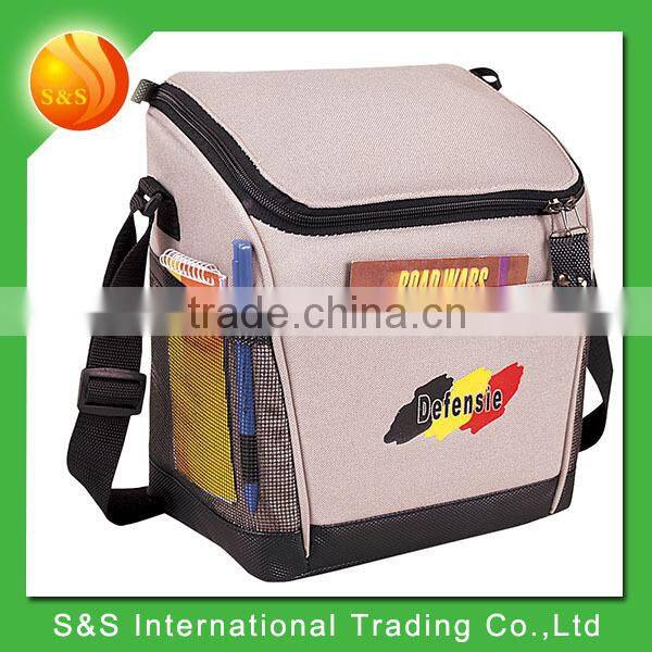 open front pocket picnic insulated 6 pack lunch cooler bag