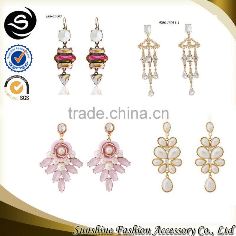 Earring models jewelry earring with balls hanging earring design