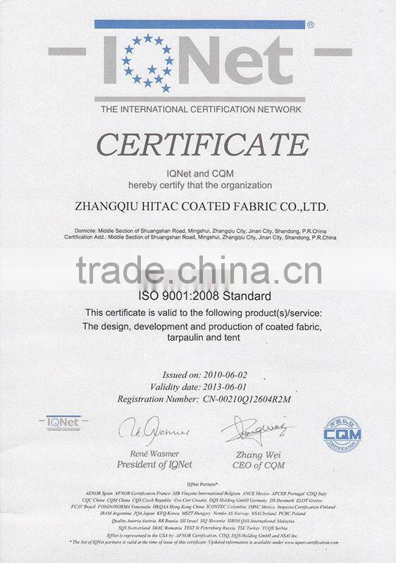 Oil-Resistant/Dirtproof /Snowproof Equipment Tarpaulin