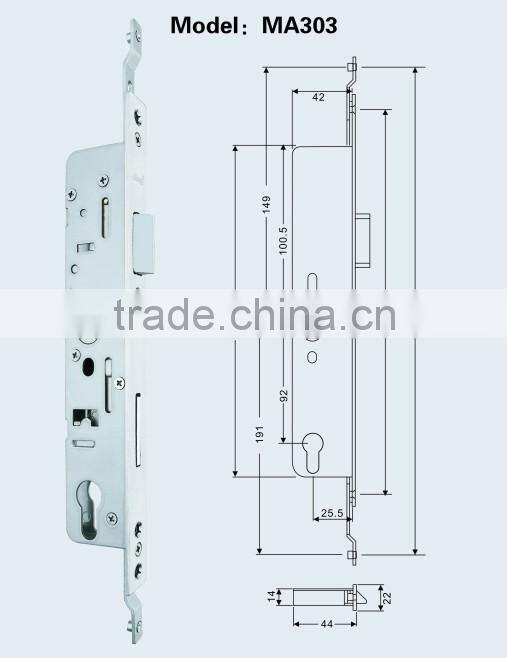 Door locks for aluminium door MA303