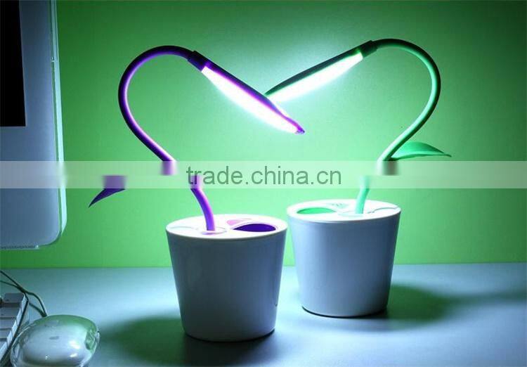 Pen container high photosynthetic efficiency desk lamp