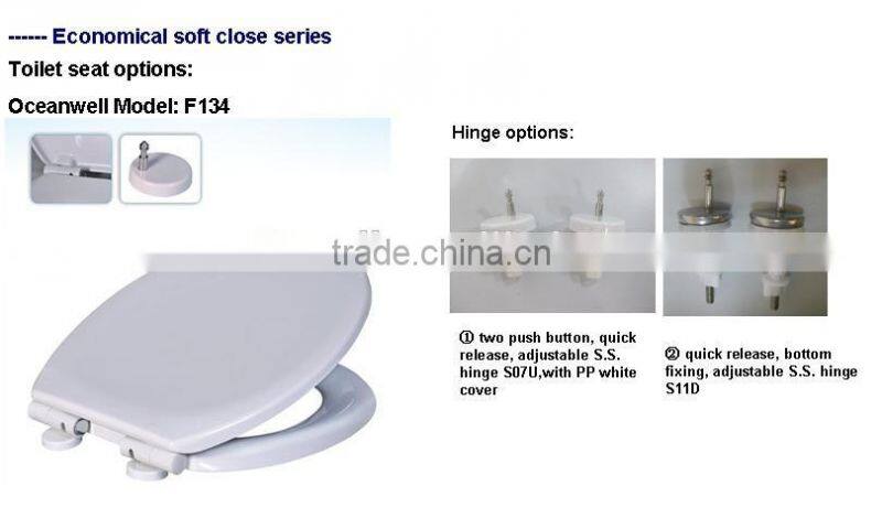 Urea toilet seat cover with soft close and quick release function suitable for your bathroom