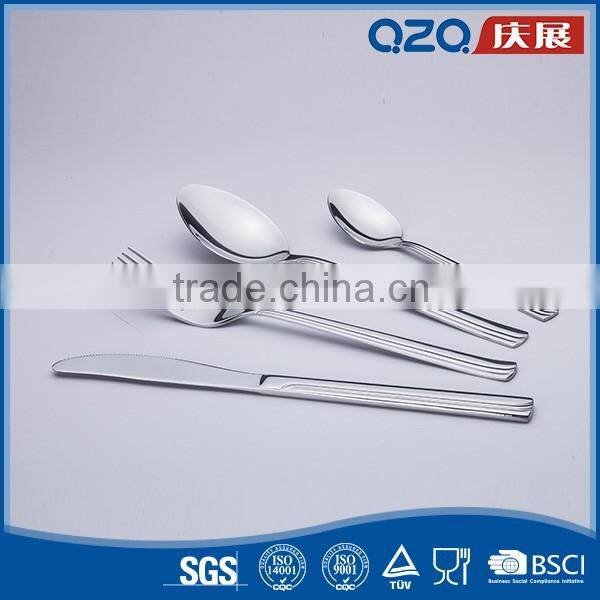 top quality stainless steel cutlery with OEM designing and durable for dishwasher-safe