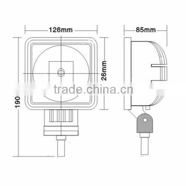 China supplier of auto parts 5inch 30w Led Car headlight automotive off road 30w led work lights