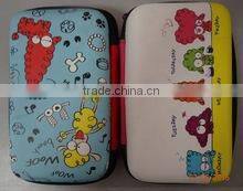 Promotion cute Custom Hard case EVA stationery box pencil case with zipper for kids by PU