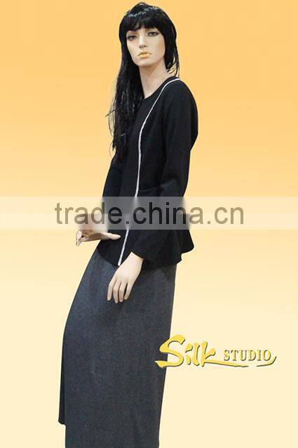 Long Sleeve Jersey Blouse Top