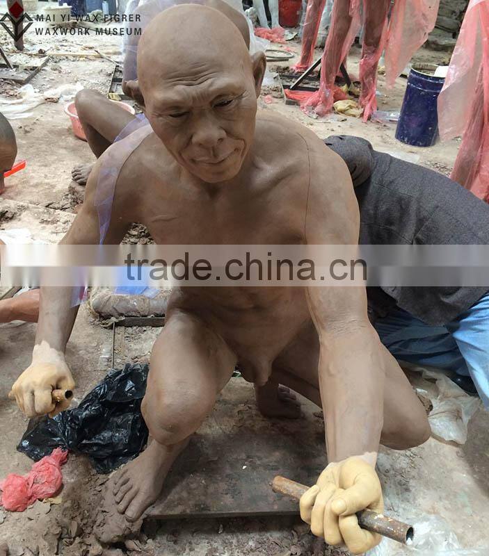 Mud draft of silicone wax statue for decoration