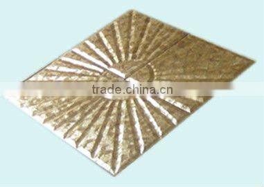 Gold capiz shell sheet with special shape