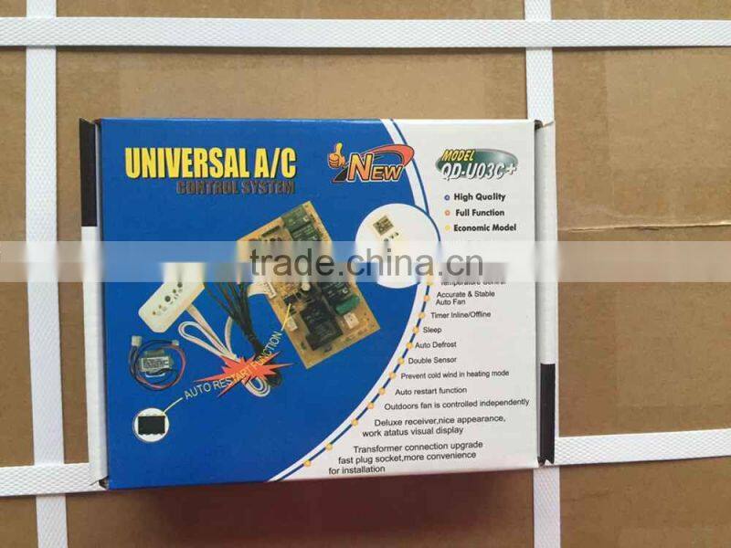 Universal A/C control system fan capacitor type household on-hook air-conditioning control panel
