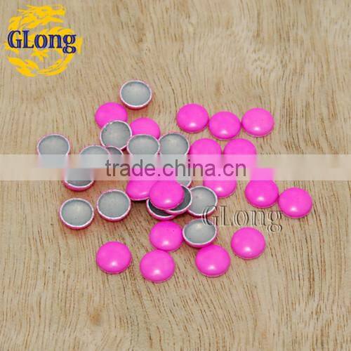 6mm Hot Fix Iron-on Nailhead Round Aluminum For NailArt Bag Shoe Garment Phone Jewelry #GT104-6ZY(Mix-s)