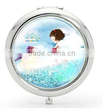 Hot sale custom pocket mirrors logo/enamel pocket mirror