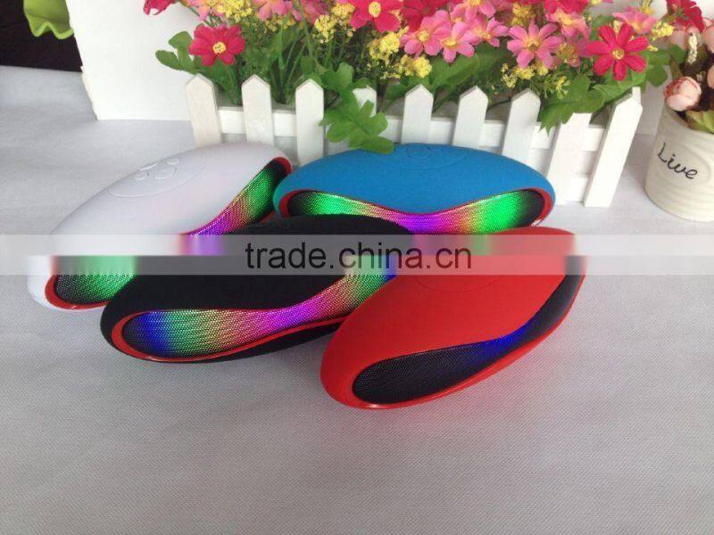 2016 new products in china pusle led light portable colorful wireless speaker bluetooth for iphone 6