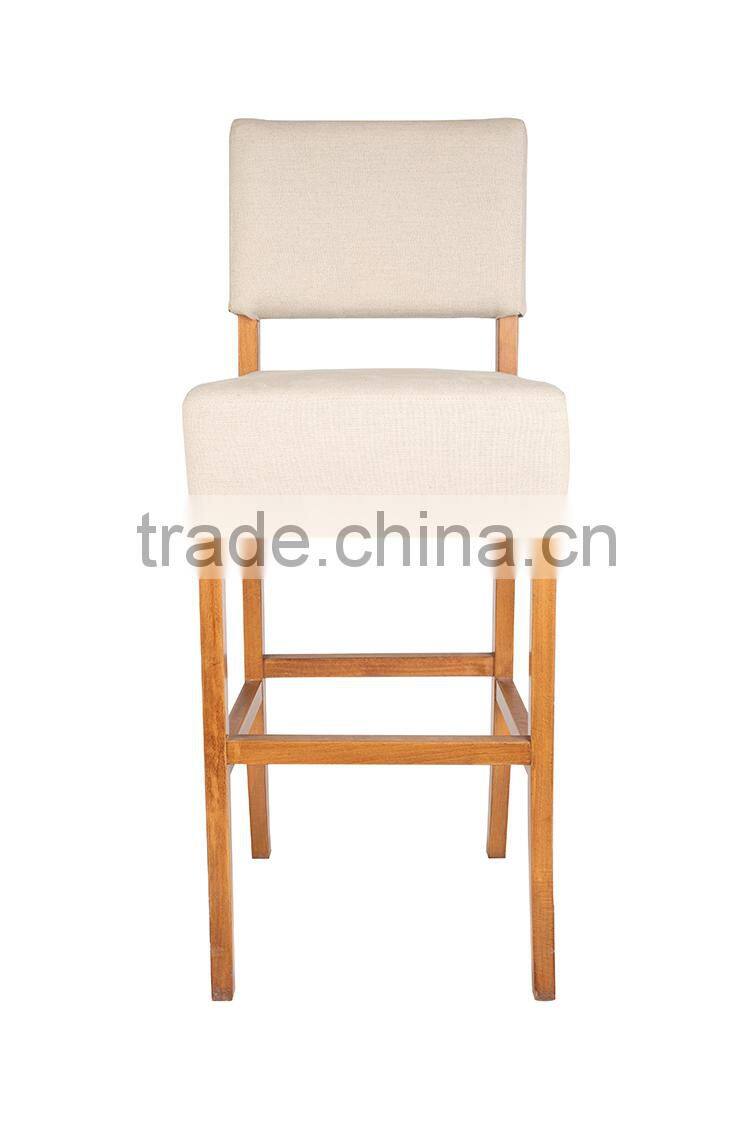 Wood Frame Line Fabric Hot-selling Bar Chair